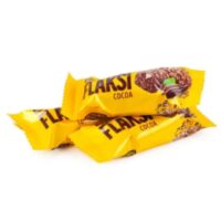 Roshen, Wedel, Kinder – Cukierki - Flaksi cukierki o smaku kakaowym z płatkami waflowymi 200g