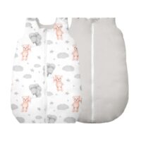 ŚPIWOREK DO SPANIA NIEMOWLĘCY BAWEŁNA 100% PRODUKT POLSKI - TEDDY, SZARY, Całoroczny 6-18m