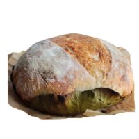 Żabczyńscy – chleb - Chleb na liściu kapusty krojony