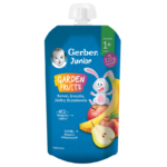 Tubki Gerber - GARDEN FRUITS Banan Gruszka Jabłko Brzoskwinia 110g