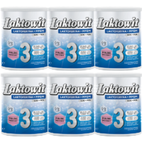 Polskie Mleko Modyfikowane dla Niemowląt i Dzieci Laktowit - 3 (12m+), 6 szt.