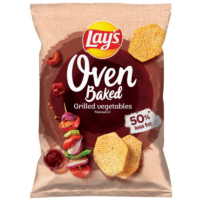 Chipsy Lay's Doritos Star Snaki Cheetos - Chipsy Lays Oven Baked o Smaku Grillowanych Warzyw 110g