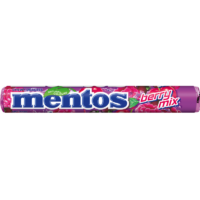 Mentos i Fruittella - Mentos Berry Mix Drażetki Cukierki do Żucia o Smaku Jagód Jagodowe 37,5g