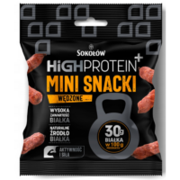 Sokołów - Kabanosy i Mięsne Przekąski - HIGH PROTEIN MINI SNACKI WĘDZONE 60G