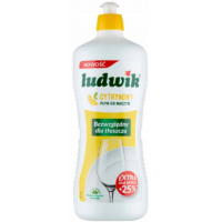 Środki Czystości - Ludwik Płyn do Mycia Naczyń 900ml Cytryna