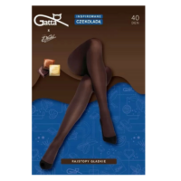 Gatta – rajstopy brązowe - WEDEL 40 DEN DarkChoco 3-M