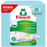 Kapsułki Sole i Nabłyszczacze Do Zmywarki - FROSCH All In One Sodowe Tabletki do Zmywarek 30szt