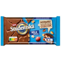 Batony czekoladowe - Czekolada Studentska Milk 170g