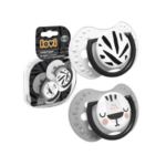 Smoczki Dynamiczne Silikonowe, 2szt., Lovi - Salt & Pepper, 0-3m