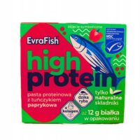 Evrafish sałatka i pasta rybna - Proteinowa pasta z tuńczyka paprykowa 85G