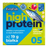 Evrafish sałatka i pasta rybna - Proteinowa sałatka z tuńczykiem w stylu bałkańskim 160G