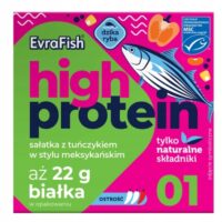 Evrafish sałatka i pasta rybna - Proteinowa sałatka z tuńczykiem w stylu meksykańskim 160G