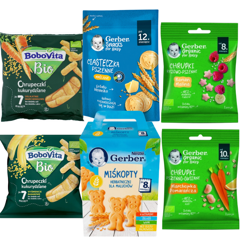 Przeekąski Gerber i BoboVita