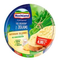 Hochland - serek topiony - Zioła 180g Krążek