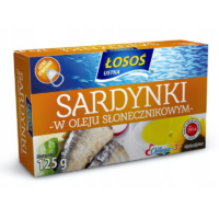 Łosoś Ustka - Sardynki w oleju słonecznikowym 125g