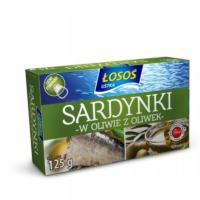 Łosoś Ustka - Sardynki w oliwie z oliwek 125g
