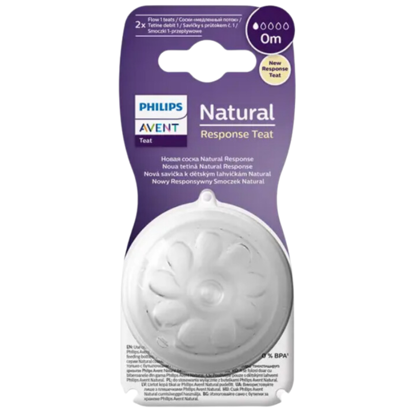 Smoczki do Butelki Natural Response Teat 0m+(2)