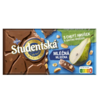Batony czekoladowe - Czekolada Studentska Milk Pear 170g