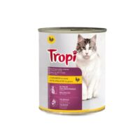 Tropi – karma dla kota - Kawałki d k z drobiem 830g