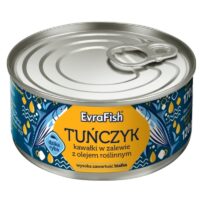 EVRAFISH – konserwy rybne - Tuńczyk kawałki w oleju 170g