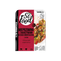 So Food- Dania gotowe - Wieprzowina z warzywami w sosie orientalnym z ryżem 330g