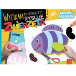 Książeczki Kreatywne Dla 3 i 4 latków - Wycinam, naklejam, rysuję. Zwierzęta. Wycinanki edukacyjne.