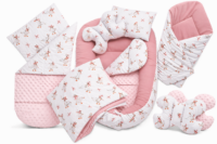 ZESTAW NIEMOWLAKA 6EL. CZTERY SŁONIE PRODUKT POLSKI - Tańczące gąski na białym