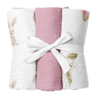 Pieluchy Muślinowe Kreszowane Zestaw PREMIUM - Zestaw 9 Cztery Słonie