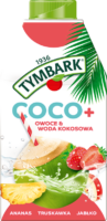 Wody kokosowe - COCO+ Jabłko Truskawka Ananas 500ml, 1 szt