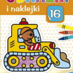 Książeczka z Naklejkami Kolorowanka dla Dzieci - Autka