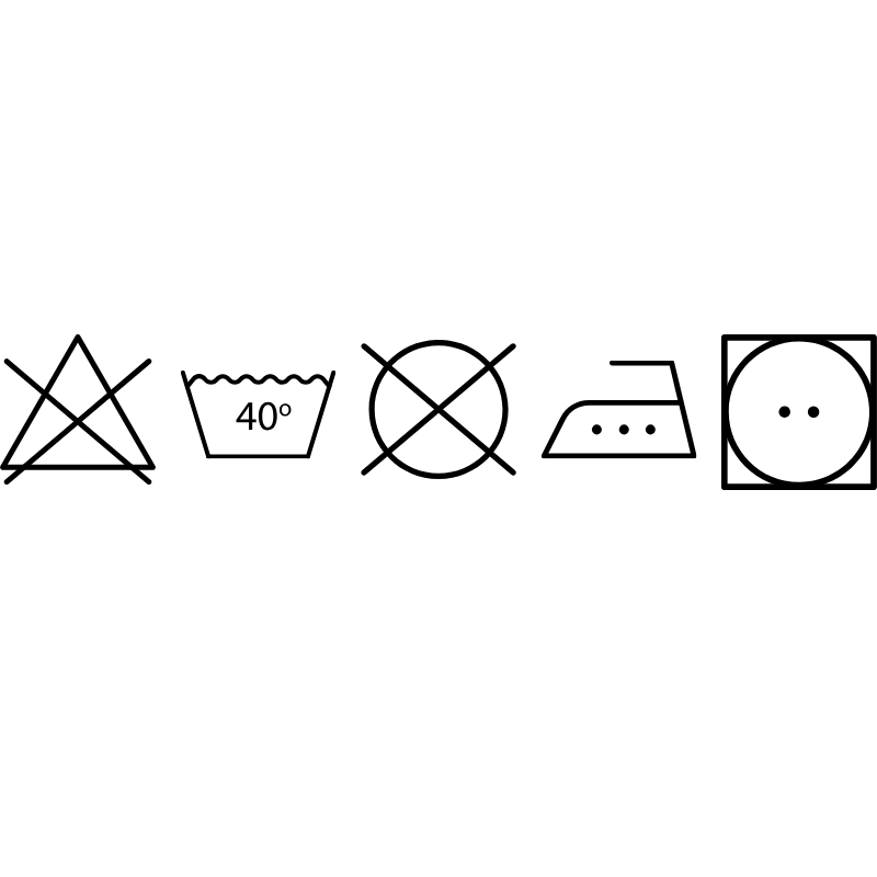 duża instrukcja prania muśliny