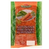 Warzywa - Przetwory warzywne - Gotowana marchewka z groszkiem 500g
