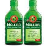 Trany Norweskie, 250ml, Moller's - Jabłkowy, 2 szt.