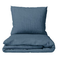 CZTERY SŁONIE Pościel Dziecięca do Łóżeczka 2el PRODUKT POLSKI - Pościel Muślinowa Jeans, 135x100