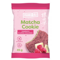 Frank Oli – ciastka - Ciastko matcha malina & biała czekolada bez cukru 45g