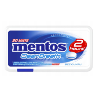 Mentos i Fruittella - Mentos 2H Clean Breath Odświeżające Pastylki Bez Cukru Miętowe 21g