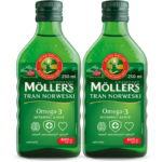 Trany Norweskie, 250ml, Moller's - Naturalny, 2 szt.