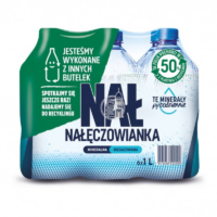 Woda Nałęczowianka - Nałęczowianka naturalna woda mineralna niegazowana 1 l – zgrzewka 6 butelek