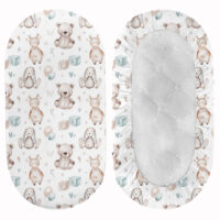 PRZEŚCIERADŁO DO GONDOLI WÓZKA KOŁYSKI BAWEŁNA, Cztery Słonie - Pluszowy Miś