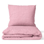 CZTERY SŁONIE Pościel Dziecięca do Łóżeczka 2el PRODUKT POLSKI - Pościel Muślinowa Rose Blush, 120x90
