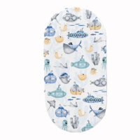 PRZEŚCIERADŁO DO GONDOLI WÓZKA KOŁYSKI BAWEŁNA, Cztery Słonie - Morska przygoda