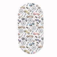 PRZEŚCIERADŁO DO GONDOLI WÓZKA KOŁYSKI BAWEŁNA, Cztery Słonie - Retro Mechanik