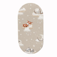 PRZEŚCIERADŁO DO GONDOLI WÓZKA KOŁYSKI BAWEŁNA, Cztery Słonie - Słodki sen