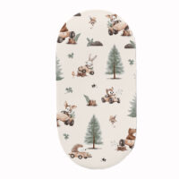 PRZEŚCIERADŁO DO GONDOLI WÓZKA KOŁYSKI BAWEŁNA, Cztery Słonie - Leśna wyprawa