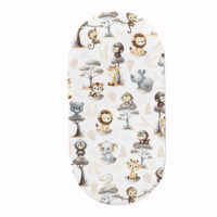 PRZEŚCIERADŁO DO GONDOLI WÓZKA KOŁYSKI BAWEŁNA, Cztery Słonie - Małe zoo