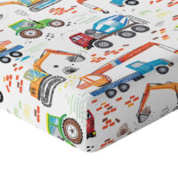 CZTERY SŁONIE Prześcieradło z Gumką do Łóżeczka PRODUKT POLSKI - NA BUDOWIE, 160x80