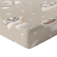 CZTERY SŁONIE Prześcieradło z Gumką do Łóżeczka PRODUKT POLSKI - SŁODKI SEN, 160x80