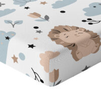 CZTERY SŁONIE Prześcieradło z Gumką do Łóżeczka PRODUKT POLSKI - 120x60 cm Jeż z królikiem, 120x60