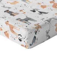 CZTERY SŁONIE Prześcieradło z Gumką do Łóżeczka PRODUKT POLSKI - PSIA RODZINA, 140x70