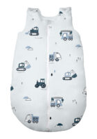 ŚPIWOREK DO SPANIA NIEMOWLĘCY BAWEŁNA 100% PRODUKT POLSKI - SAMOCHODY SZARE, Całoroczny 0-6m